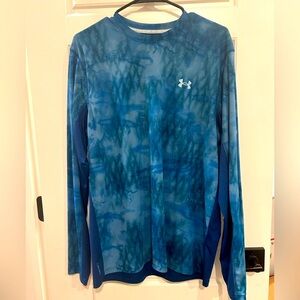 Under Armour ISO-Chill Large Loose Fit Blue Long Sleeve Shirt